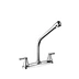 8 Inch Two-handles Brass Kitchen Sink Mixer